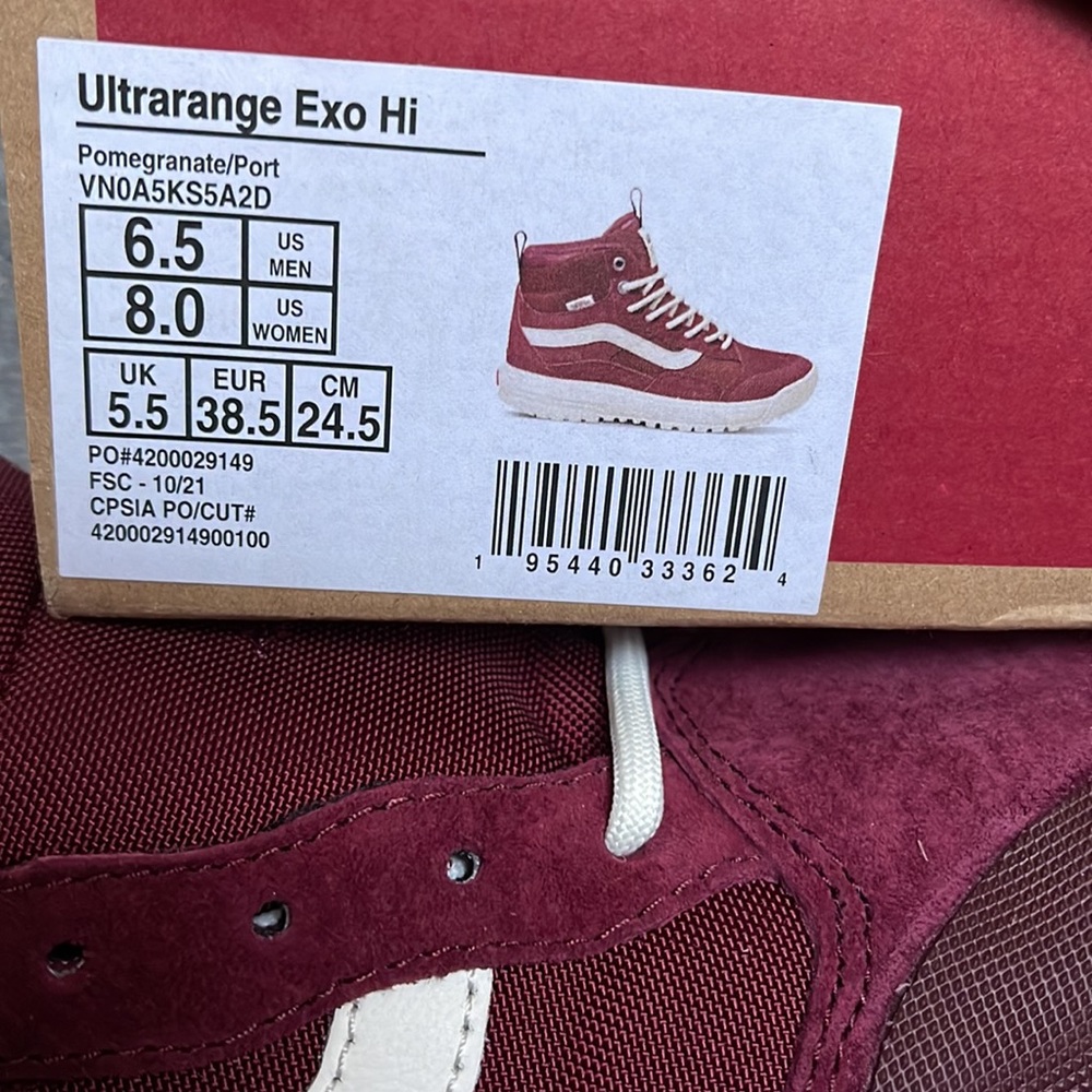 Vans Ultrarange Exo Hi Pomegranate/Port WMNS - Picture 16 of 16